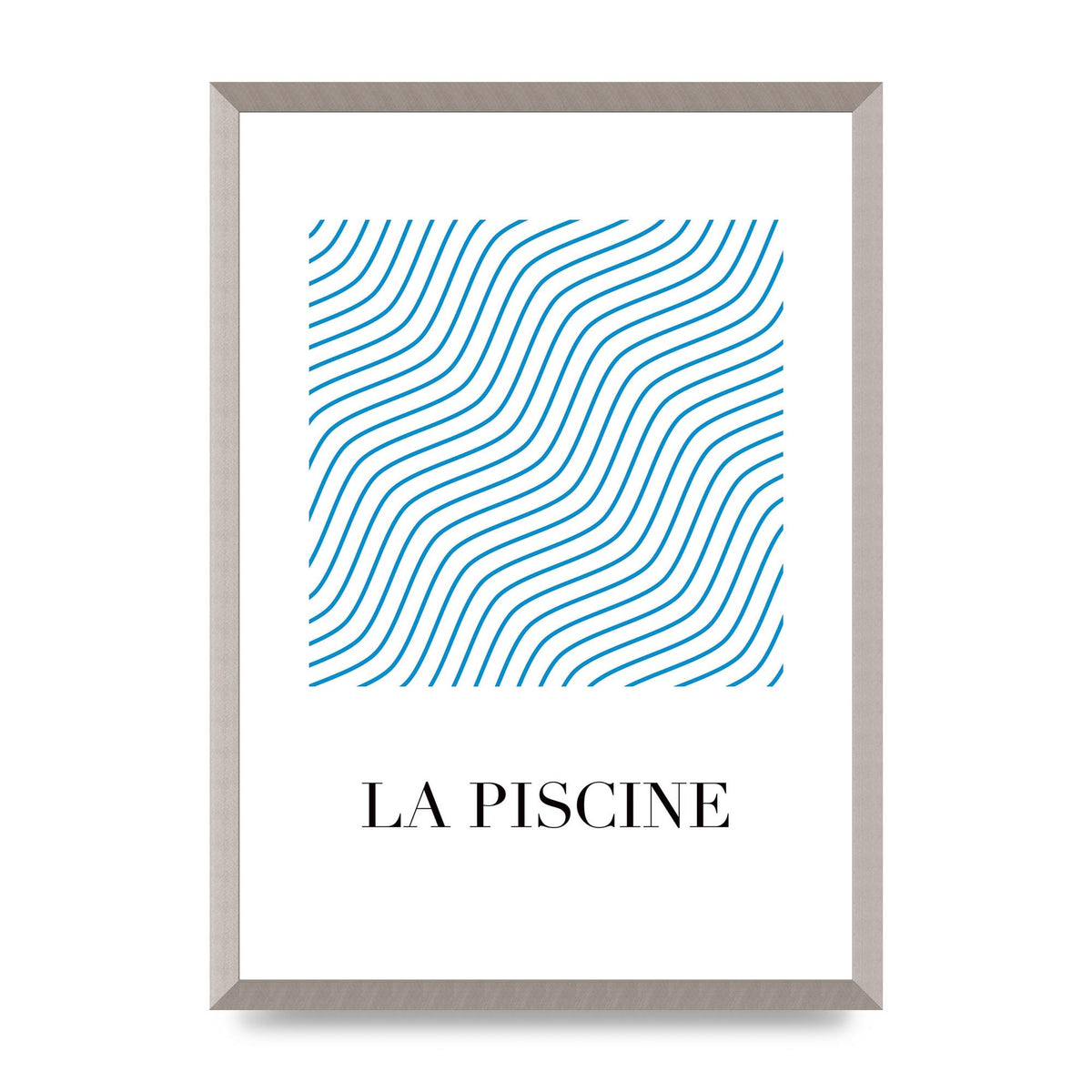 La Piscine Art For The Home - A2 framed
