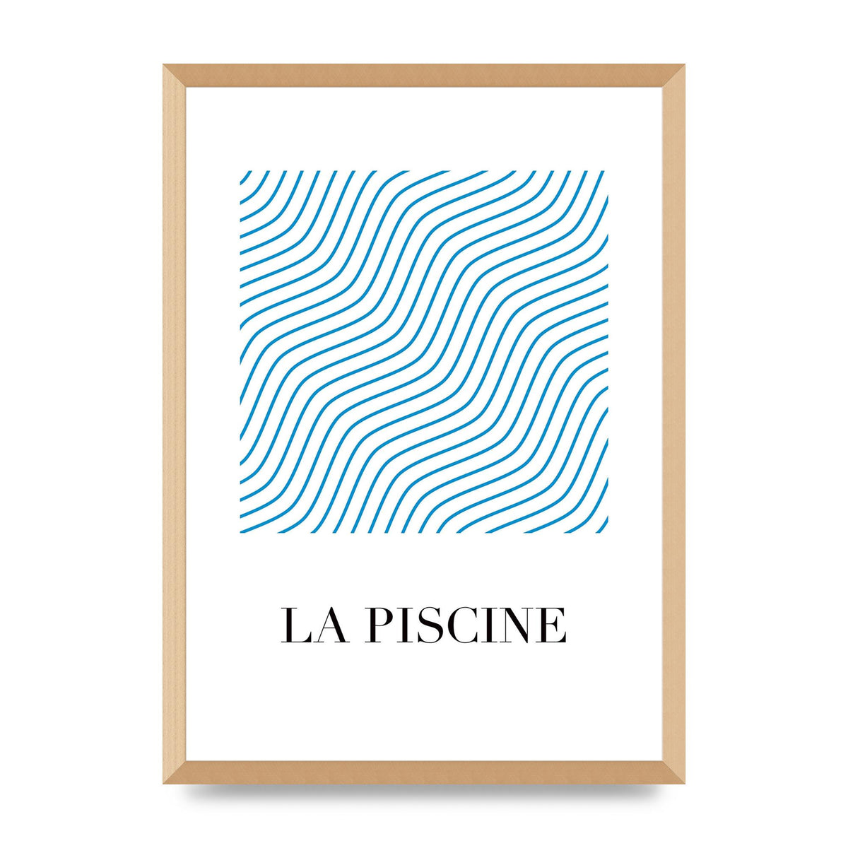 La Piscine Art For The Home - A2 framed