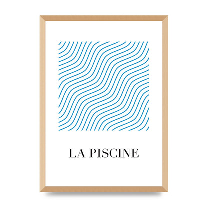 La Piscine Art For The Home - A2 framed