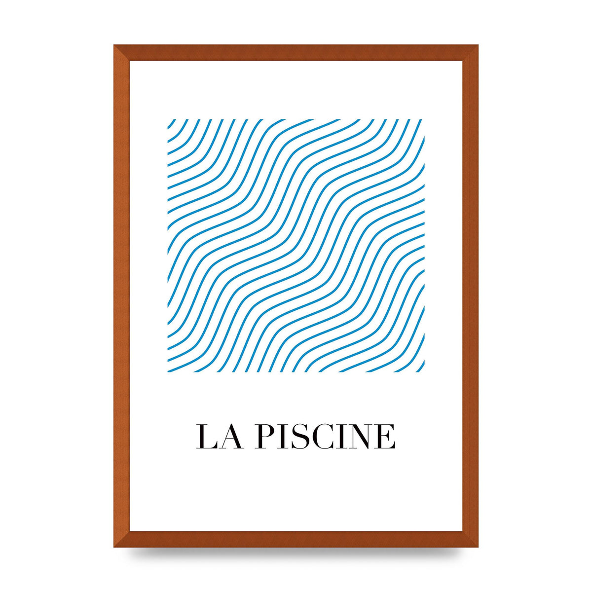 La Piscine Art For The Home - A2 framed