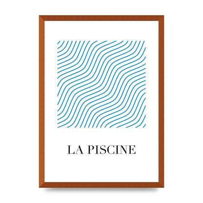 La Piscine Art For The Home - A2 framed