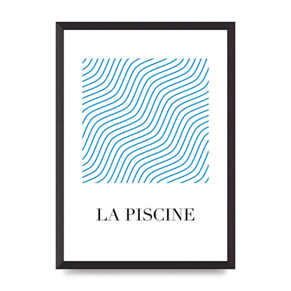 La Piscine Art For The Home - A2 framed