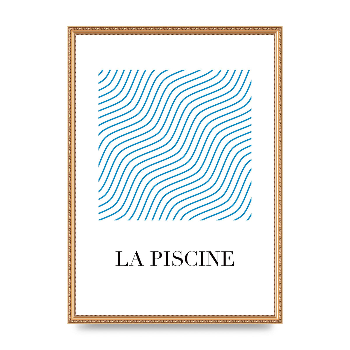La Piscine Art For The Home - A2 framed