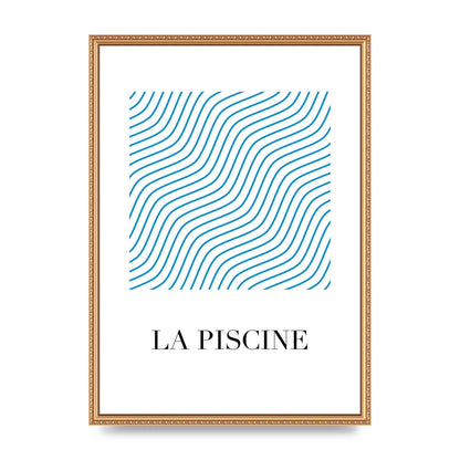 La Piscine Art For The Home - A2 framed