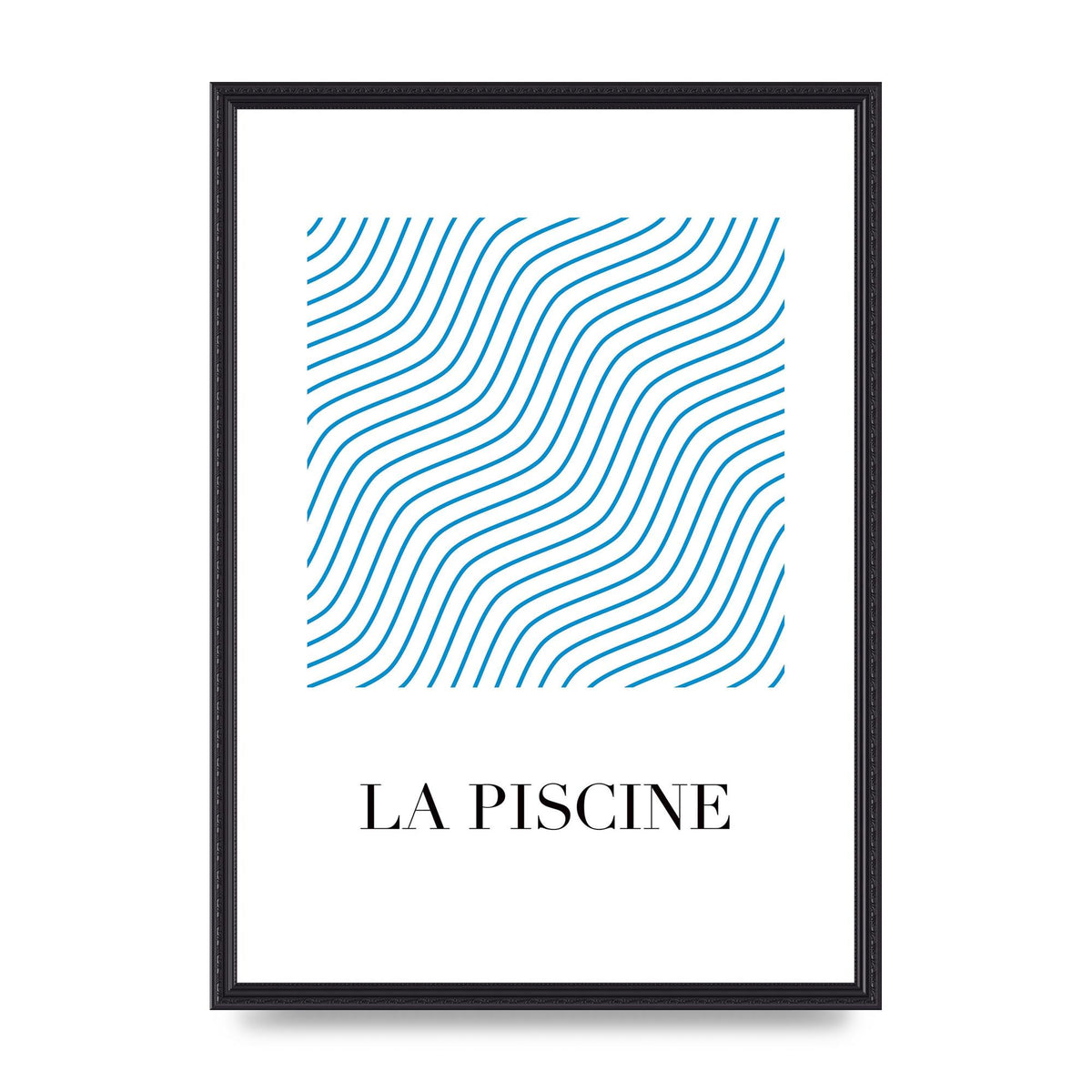 La Piscine Art For The Home - A2 framed
