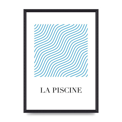 La Piscine Art For The Home - A2 framed
