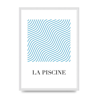 La Piscine Art For The Home - A2 framed