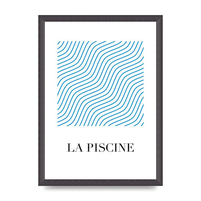 La Piscine Art For The Home - A3 framed