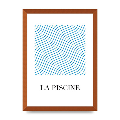 La Piscine Art For The Home - A3 framed