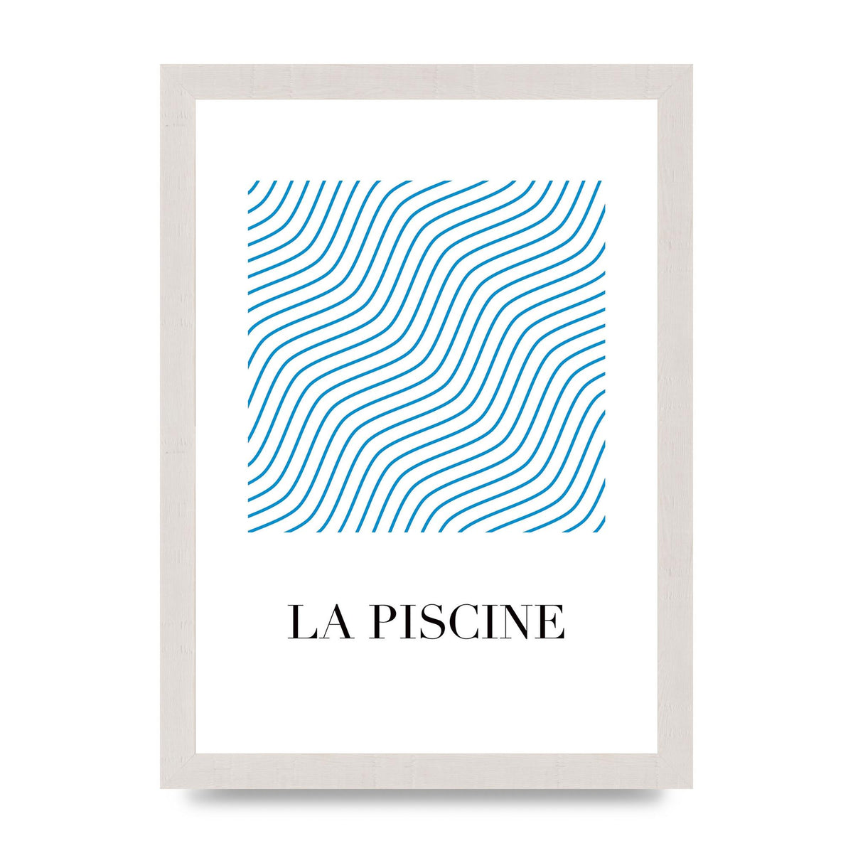 La Piscine Art For The Home - A4 framed