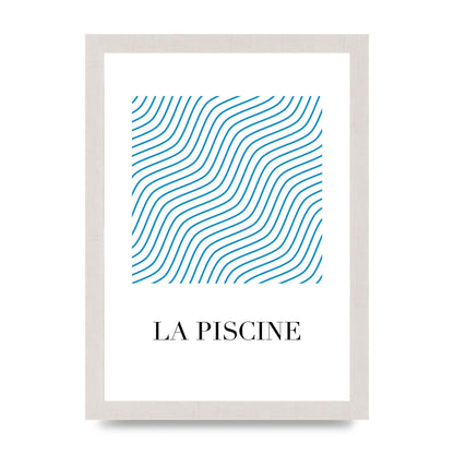 La Piscine Art For The Home - A4 framed