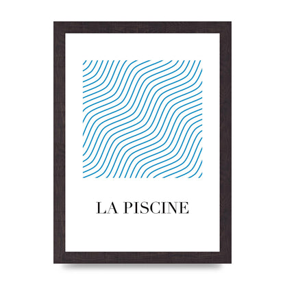 La Piscine Art For The Home - A4 framed