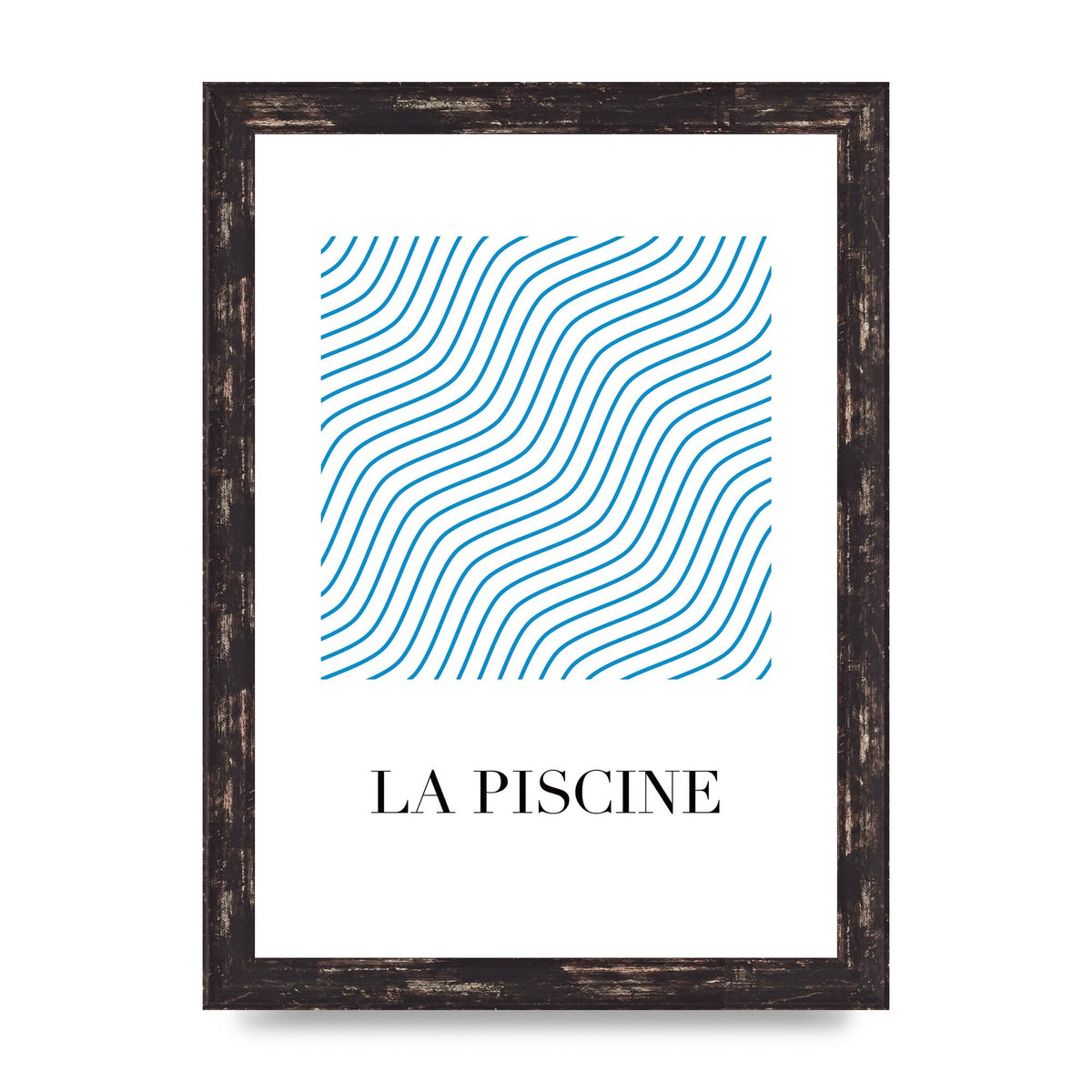 La Piscine Art For The Home - A4 framed