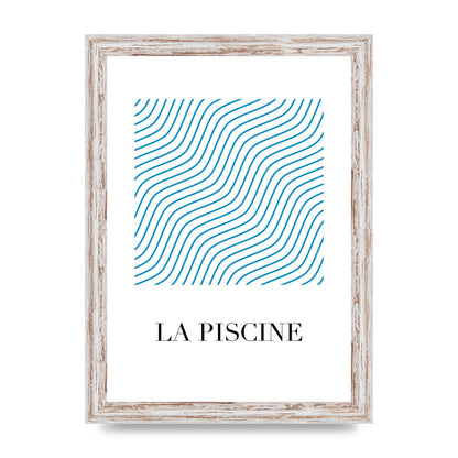 La Piscine Art For The Home - A4 framed