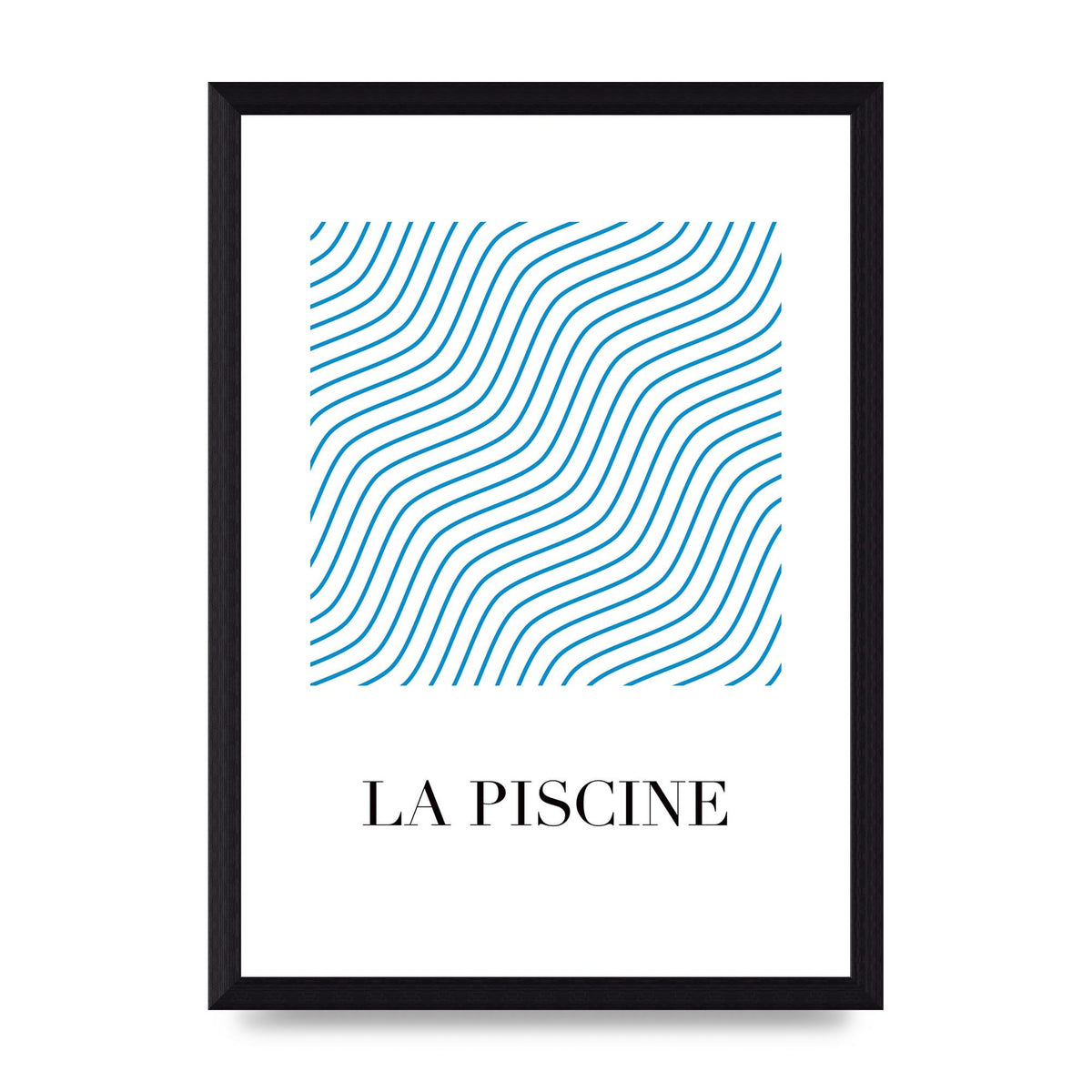 La Piscine Art For The Home - A4 framed