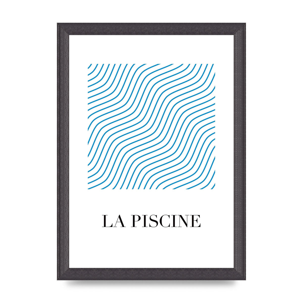 La Piscine Art For The Home - A4 framed