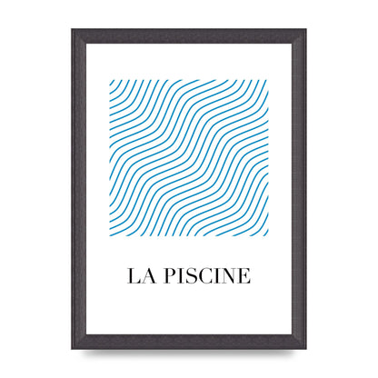 La Piscine Art For The Home - A4 framed