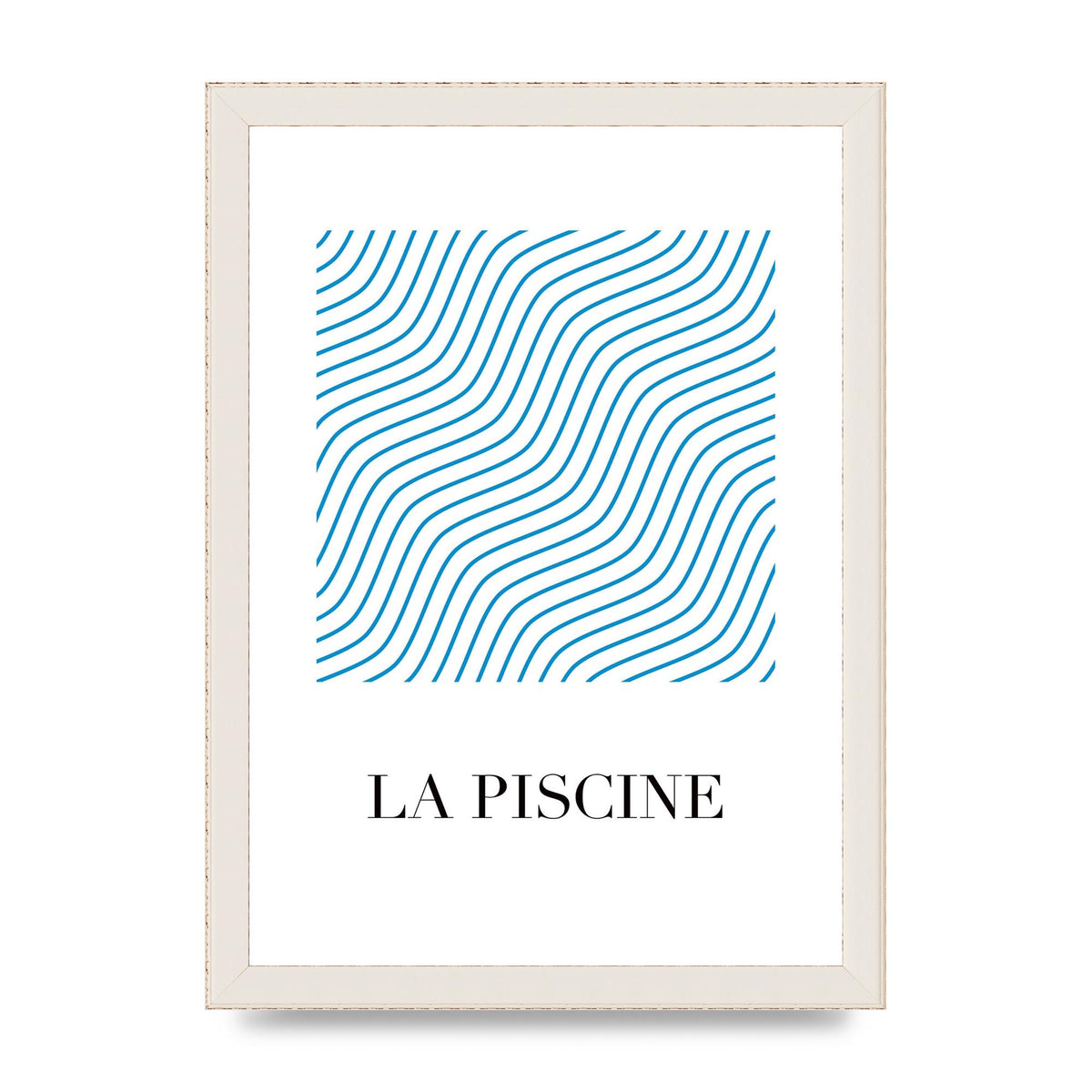 La Piscine Art For The Home - A4 framed
