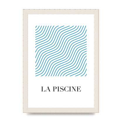 La Piscine Art For The Home - A4 framed