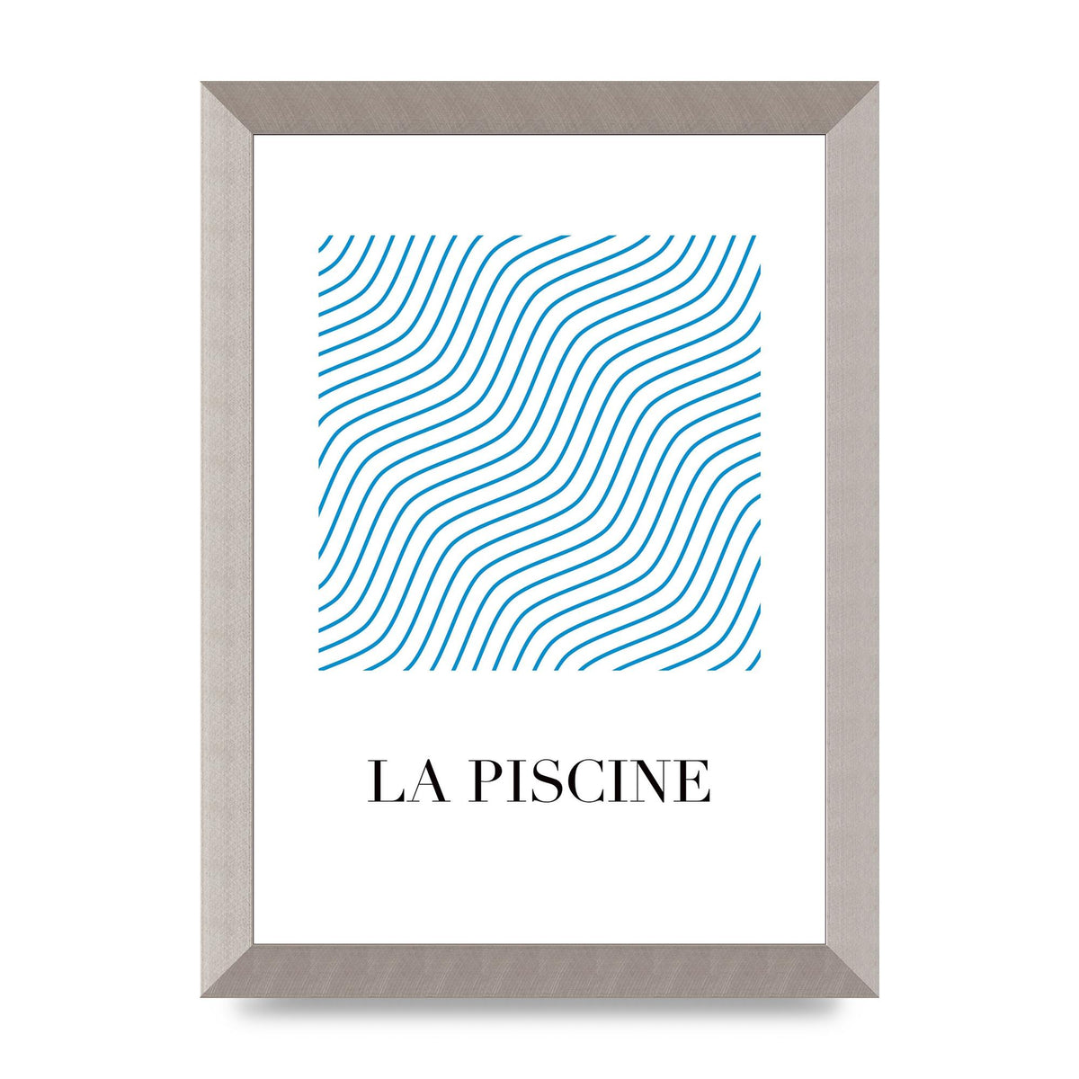La Piscine Art For The Home - A4 framed