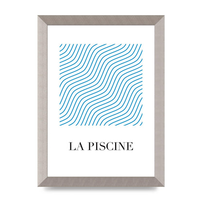 La Piscine Art For The Home - A4 framed