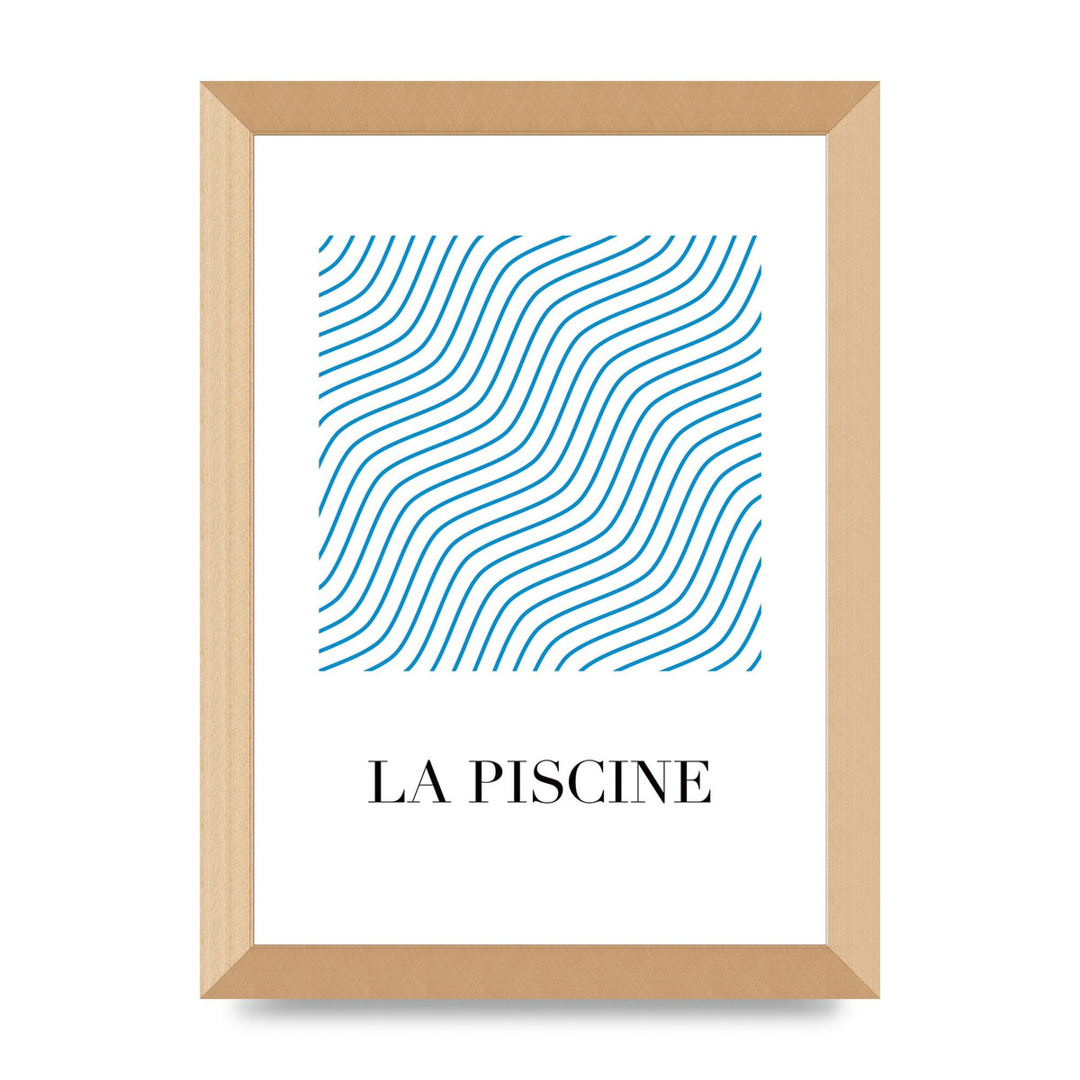 La Piscine Art For The Home - A4 framed