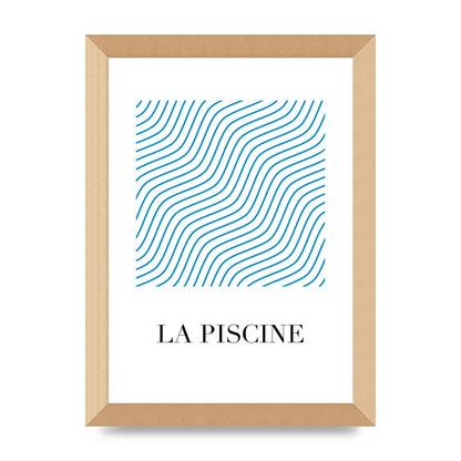 La Piscine Art For The Home - A4 framed