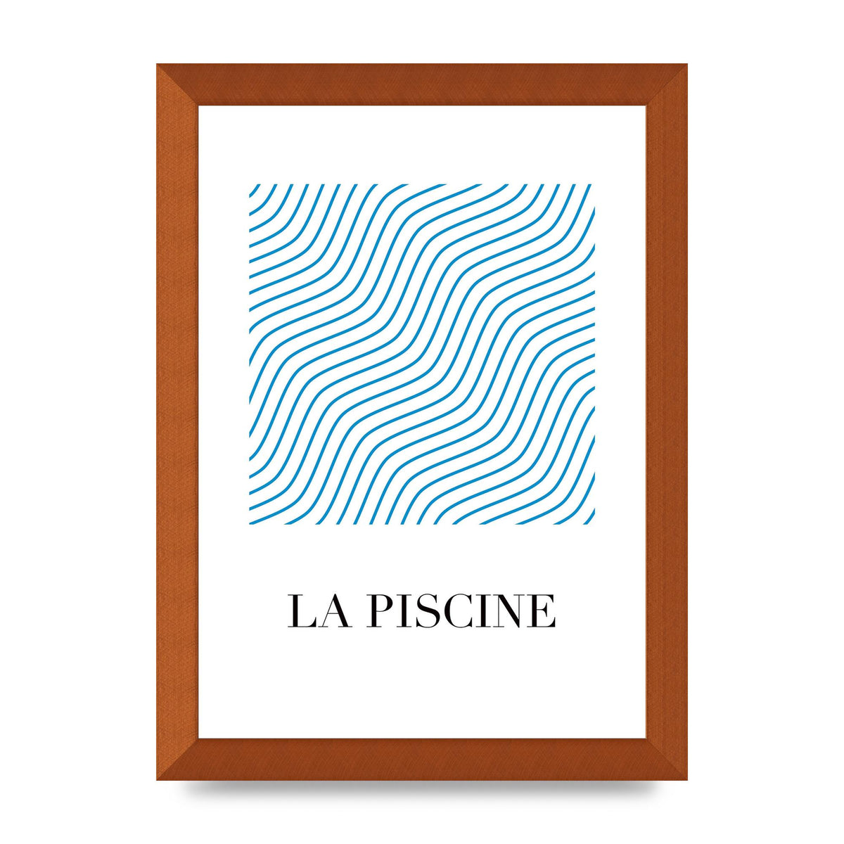 La Piscine Art For The Home - A4 framed