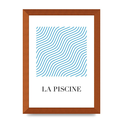 La Piscine Art For The Home - A4 framed