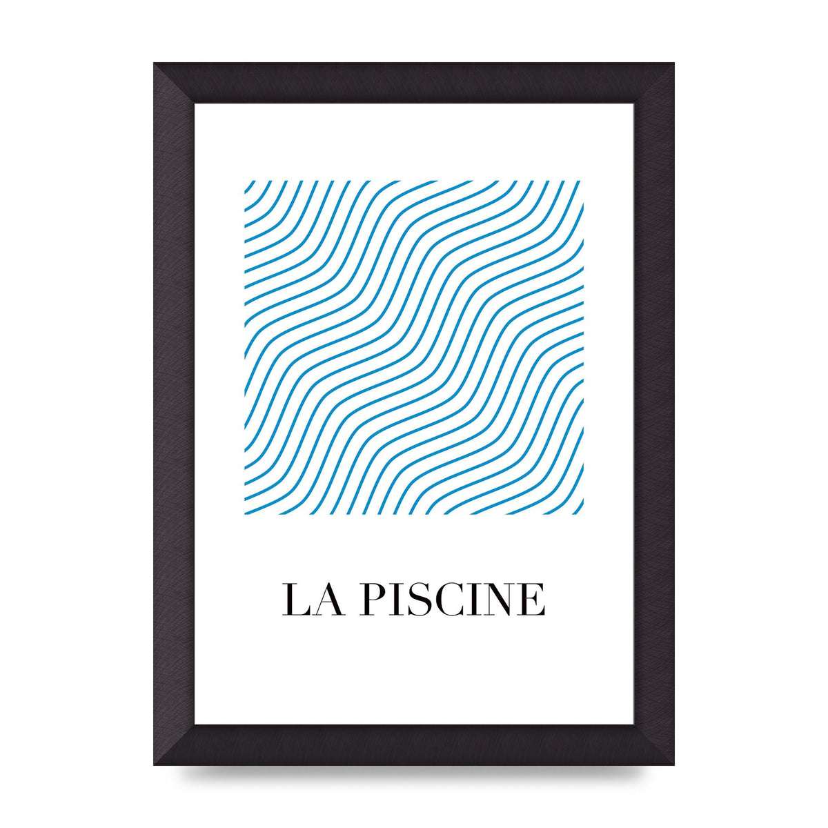 La Piscine Art For The Home - A4 framed