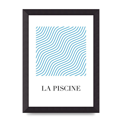 La Piscine Art For The Home - A4 framed