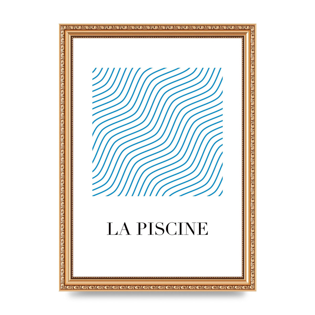 La Piscine Art For The Home - A4 framed