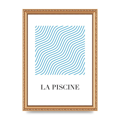 La Piscine Art For The Home - A4 framed