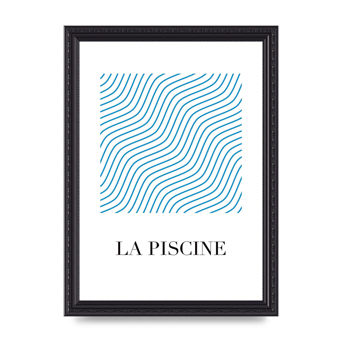 La Piscine Art For The Home - A4 framed