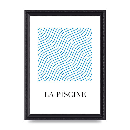 La Piscine Art For The Home - A4 framed