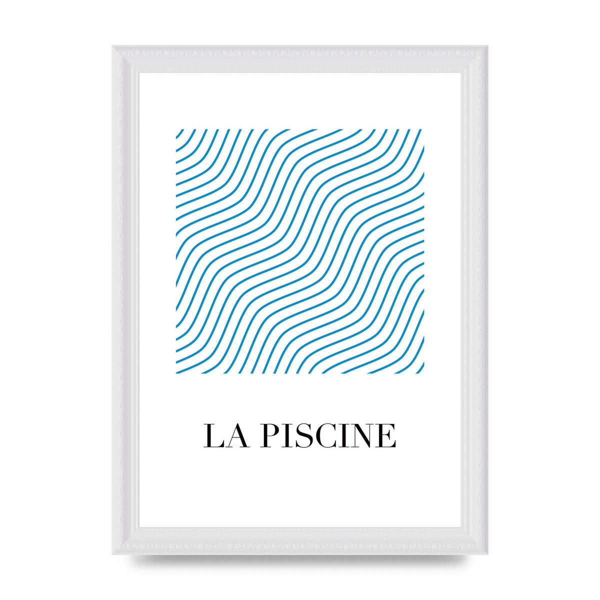 La Piscine Art For The Home - A4 framed