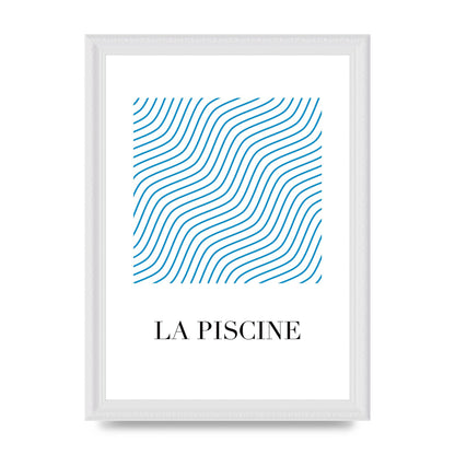 La Piscine Art For The Home - A4 framed
