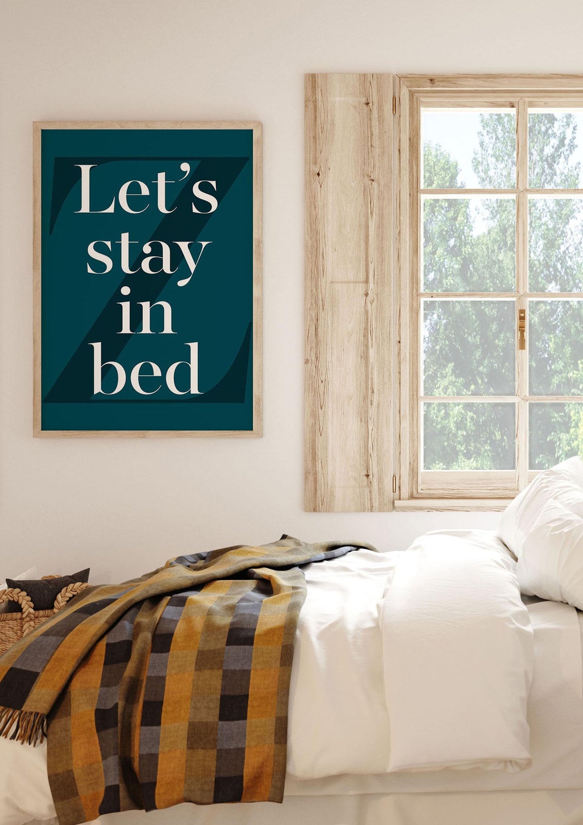 Lets Stay In Bed" Art For The Home - bedroom 1