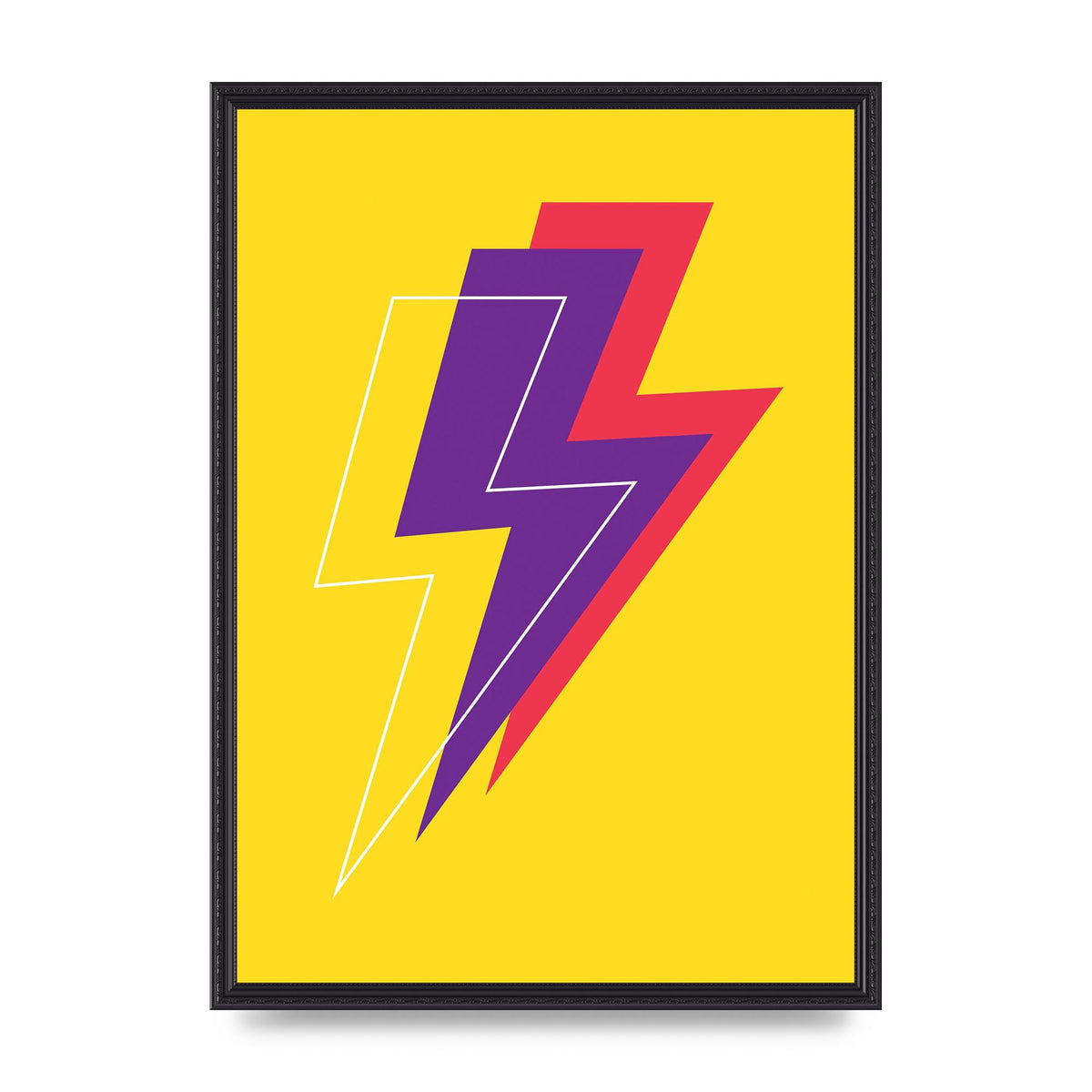 Lightning Wall Art - A2 framed