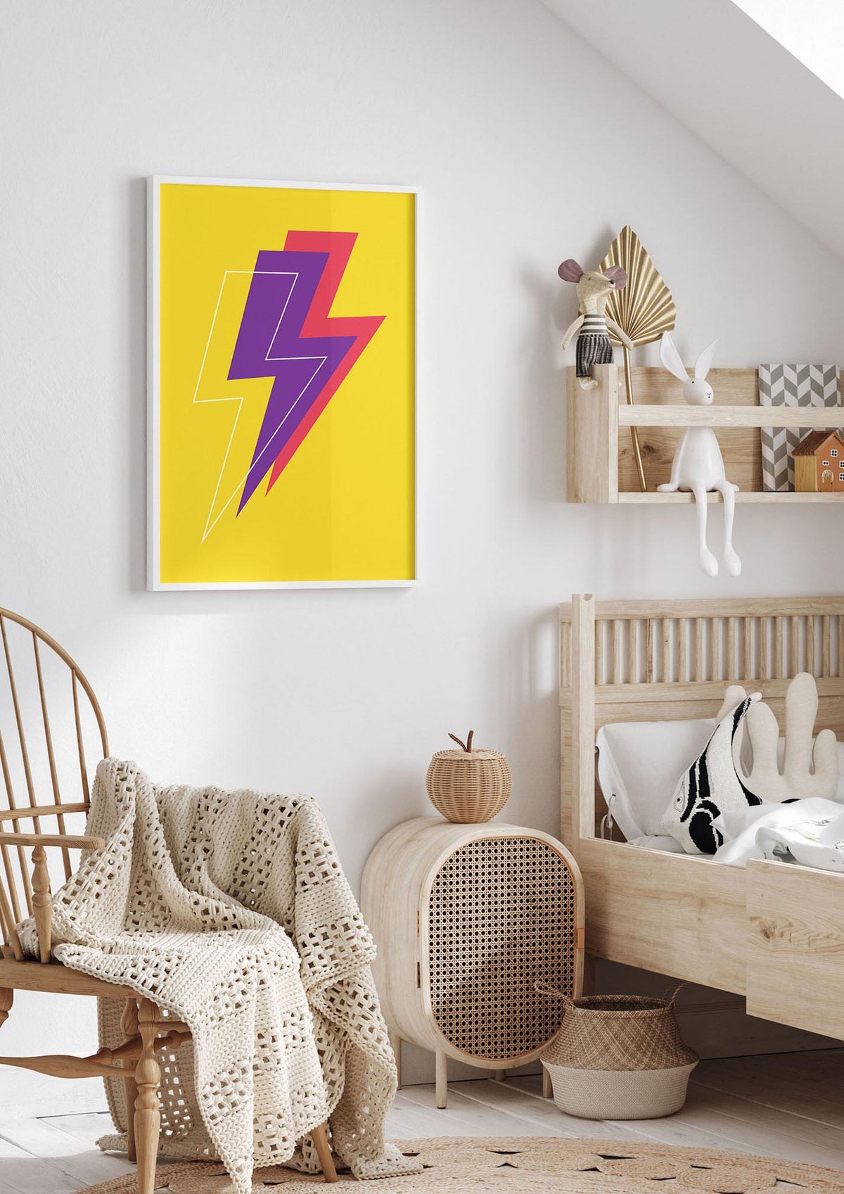 Lightning Wall Art - nursery 1