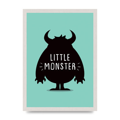 Little Monster Art For The Home - A3 framed