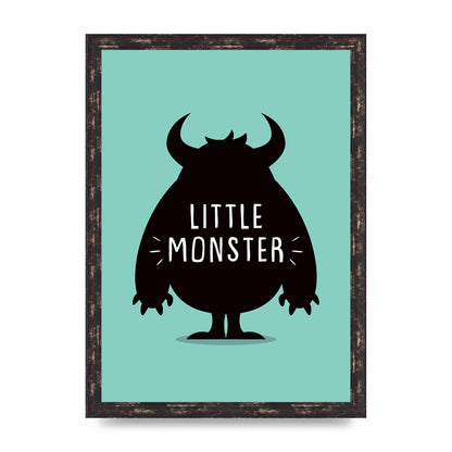 Little Monster Art For The Home - A3 framed