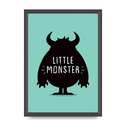 Little Monster Art For The Home - A3 framed