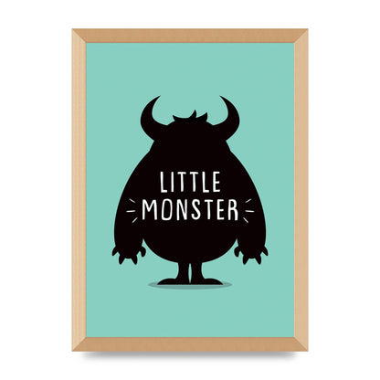 Little Monster Art For The Home - A3 framed