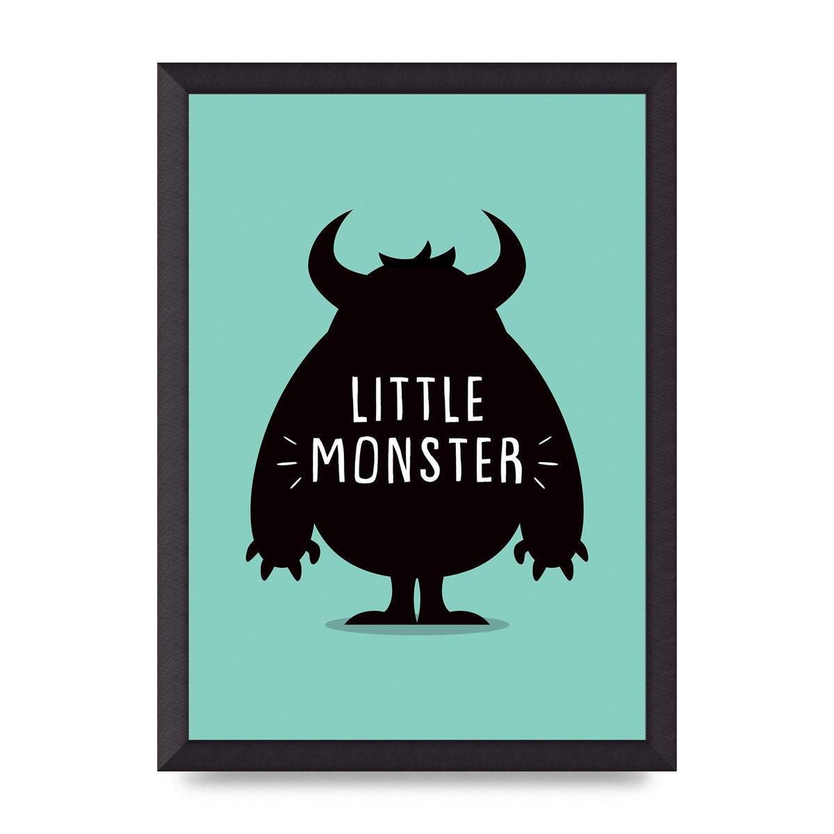 Little Monster Art For The Home - A3 framed