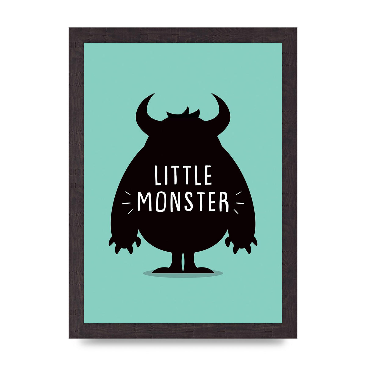 Little Monster Art For The Home - A4 framed