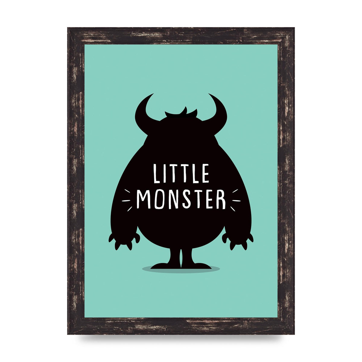 Little Monster Art For The Home - A4 framed