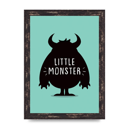 Little Monster Art For The Home - A4 framed