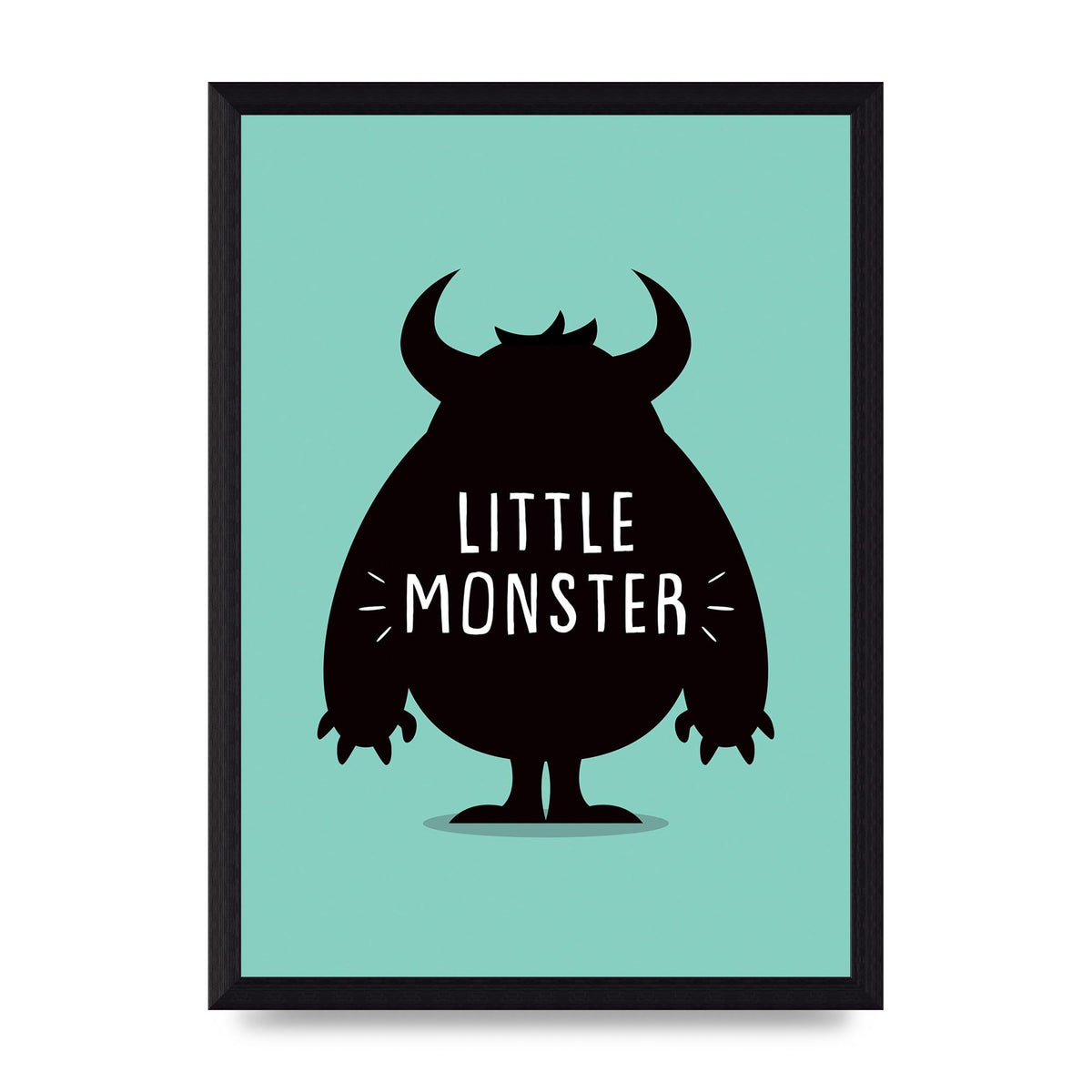 Little Monster Art For The Home - A4 framed