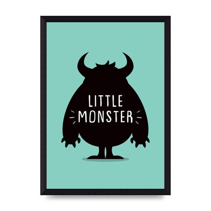 Little Monster Art For The Home - A4 framed